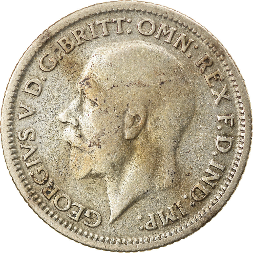 Coin, Great Britain, George V, 6 Pence, 1929, EF(40-45), Silver, KM:832