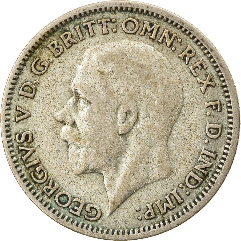 Coin, Great Britain, George V, 6 Pence, 1931, EF(40-45), Silver, KM:832
