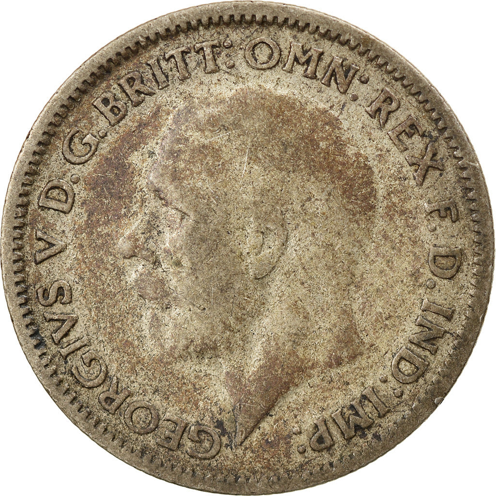 Münze, Großbritannien, George V, 6 Pence, 1933, SS, Silber, KM:832