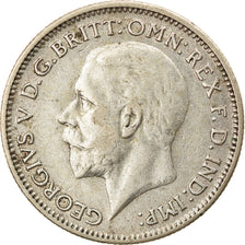 Coin, Great Britain, George V, 6 Pence, 1935, AU(50-53), Silver, KM:832