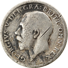 Coin, Great Britain, George V, 6 Pence, 1914, VF(20-25), Silver, KM:815