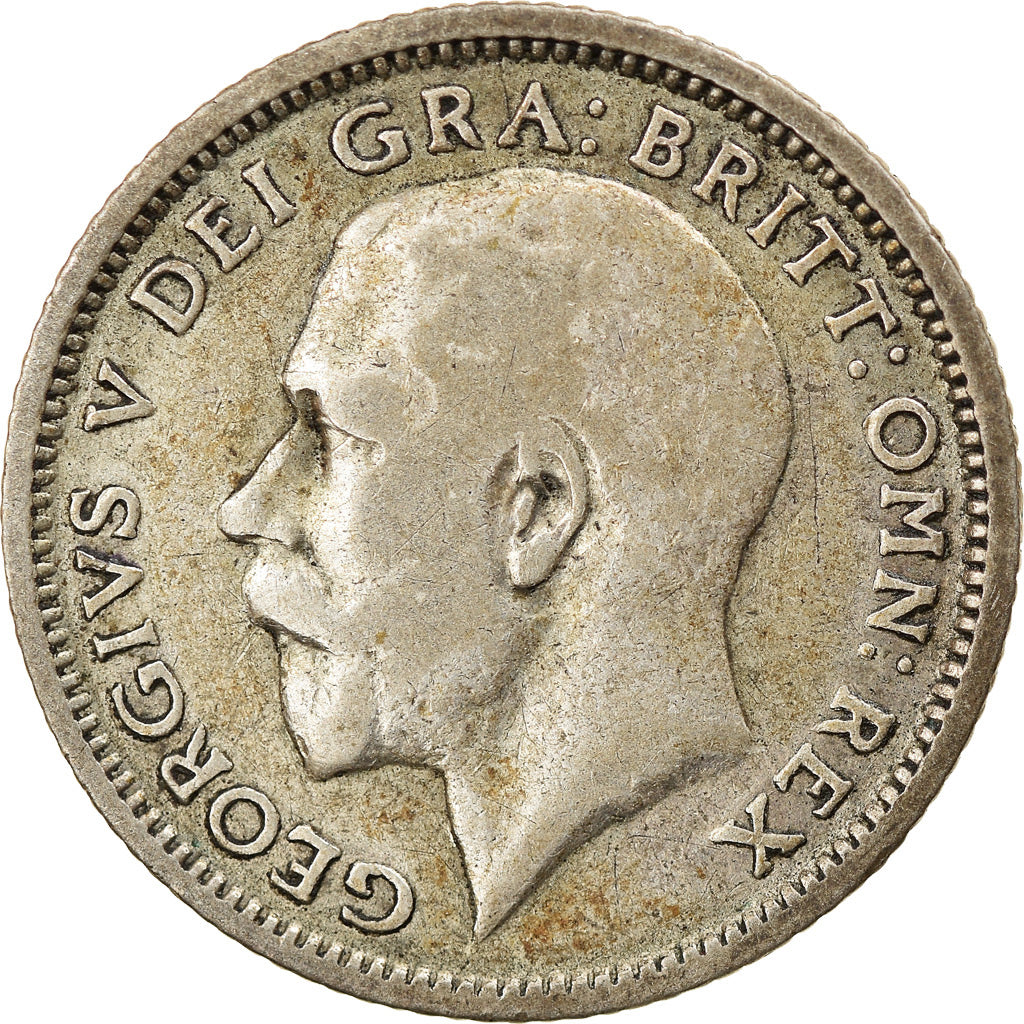 Coin, Great Britain, George V, 6 Pence, 1925, EF(40-45), Silver, KM:815a.2