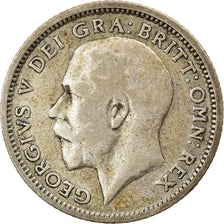 Coin, Great Britain, George V, 6 Pence, 1925, EF(40-45), Silver, KM:815a.2