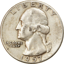 Coin, United States, Washington Quarter, Quarter, 1957, U.S. Mint, Philadelphia