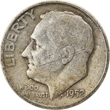 Coin, United States, Roosevelt Dime, Dime, 1952, U.S. Mint, Denver, VF(30-35)
