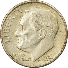Coin, United States, Roosevelt Dime, Dime, 1959, U.S. Mint, Denver, AU(50-53)