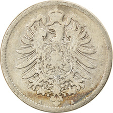Coin, GERMANY - EMPIRE, Wilhelm I, Mark, 1875, Berlin, VF(20-25), Silver, KM:7