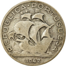 Coin, Portugal, 5 Escudos, 1942, VF(30-35), Silver, KM:581