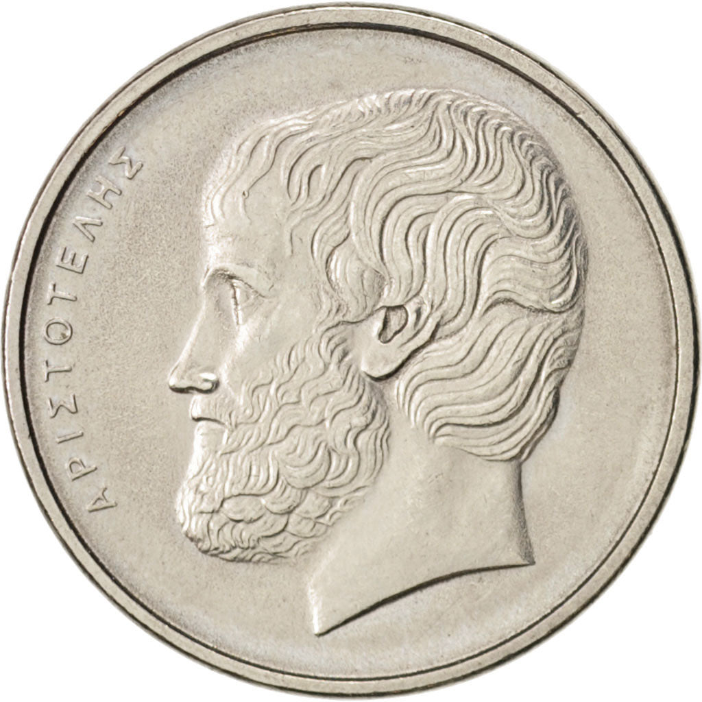 Greece, 5 Drachmai, 1980, AU(50-53), Copper-nickel, KM:118