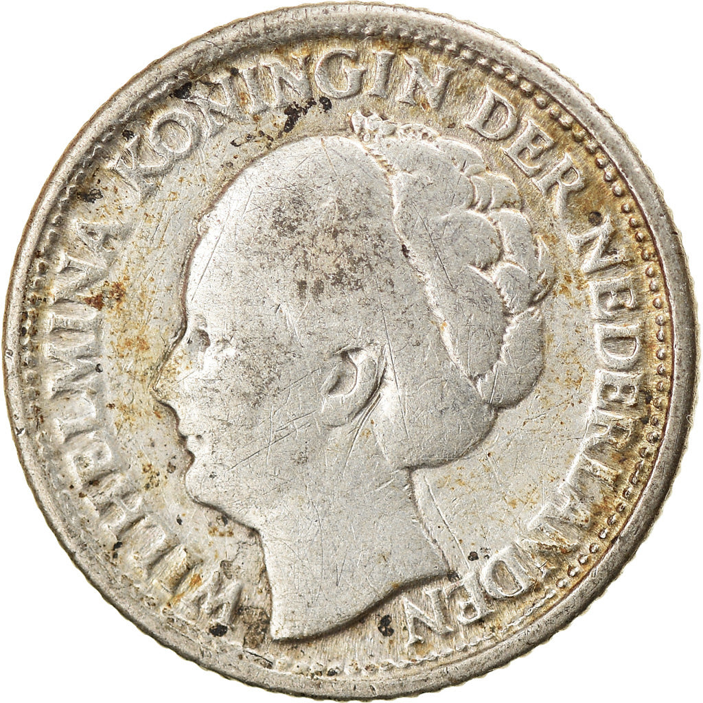 Moeda, Países Baixos, Wilhelmina I, 10 Cents, 1944, VF(20-25), Prata, KM:163