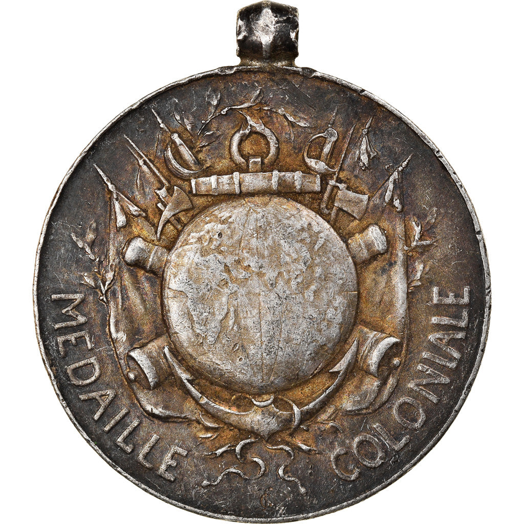 France, Médaille Coloniale, History, Medal, Very Good Quality, Lemaire, Silver