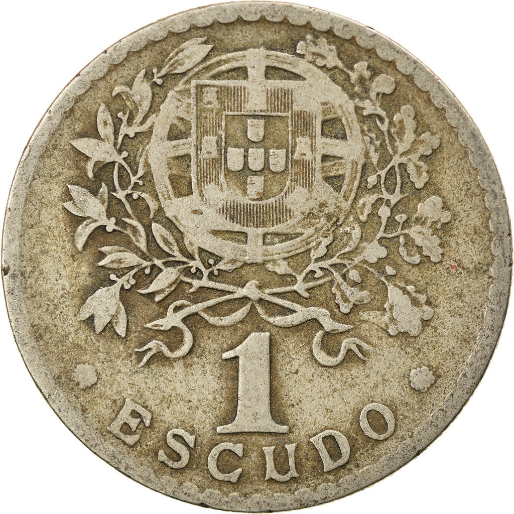 Moeda, Portugal, Escudo, 1927, VF(20-25), Cobre-níquel, KM:578