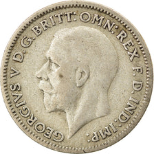 Coin, Great Britain, George V, 6 Pence, 1933, VF(30-35), Silver, KM:832