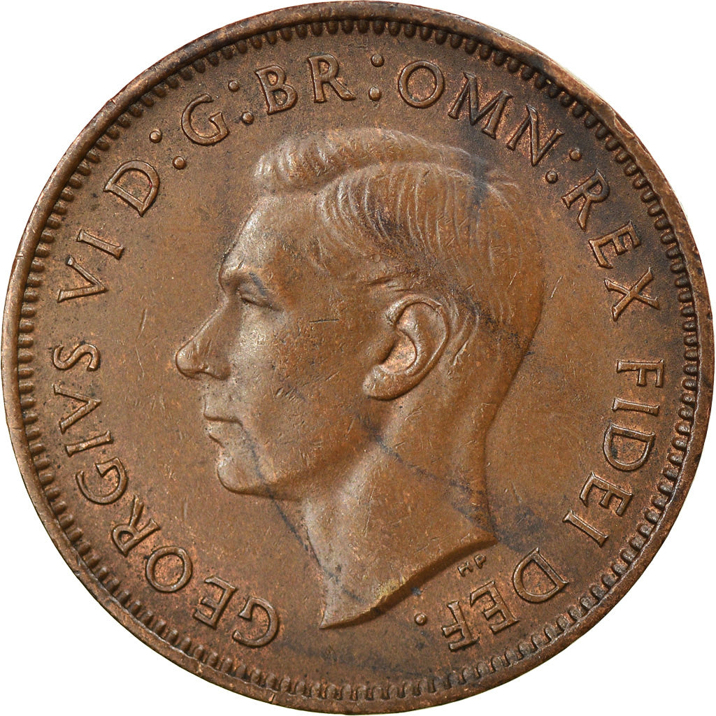 Coin, Great Britain, George VI, Farthing, 1952, AU(55-58), Bronze, KM:867