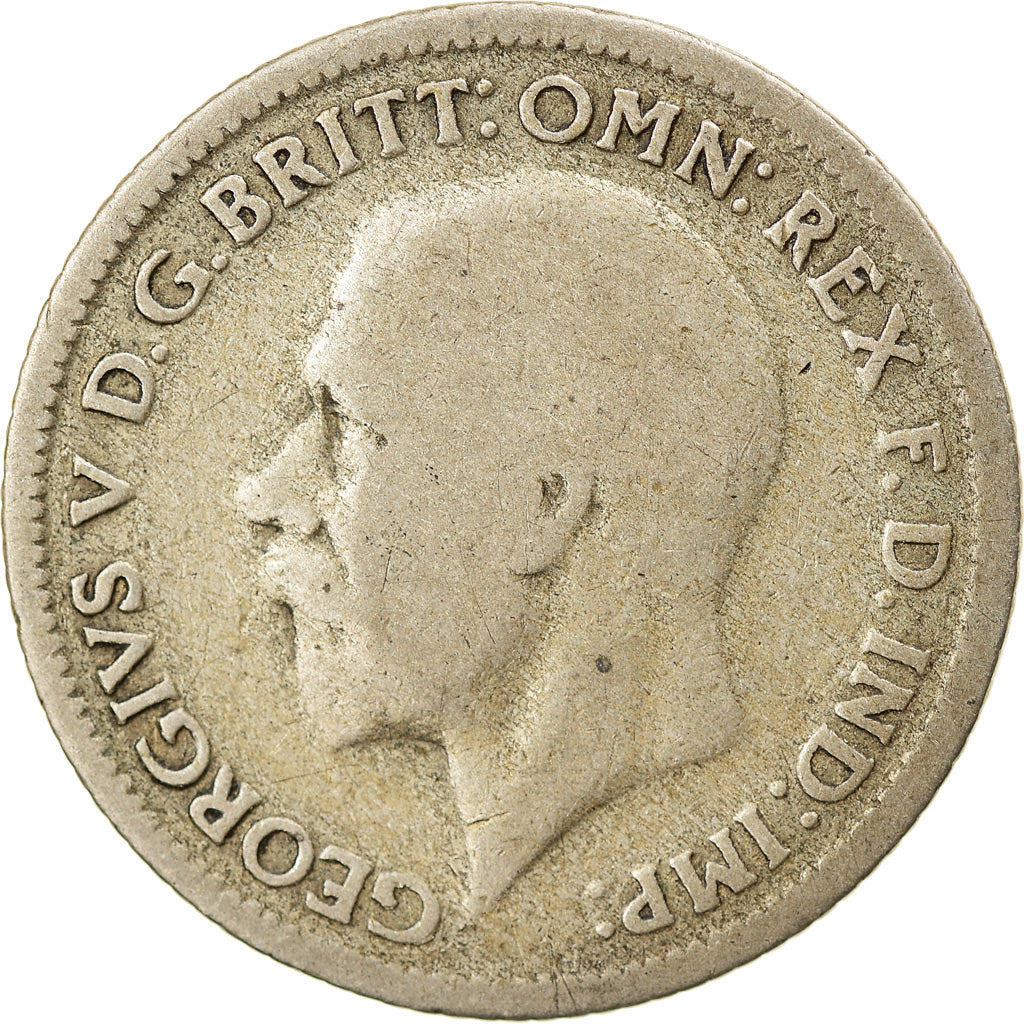 Moneta, Wielka Brytania, George V, 6 Pence, 1930, F(12-15), Srebro, KM:832