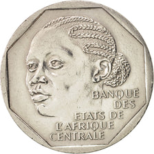 Congo Republic, 500 Francs, 1986, Paris, AU(50-53), Copper-nickel, KM:4