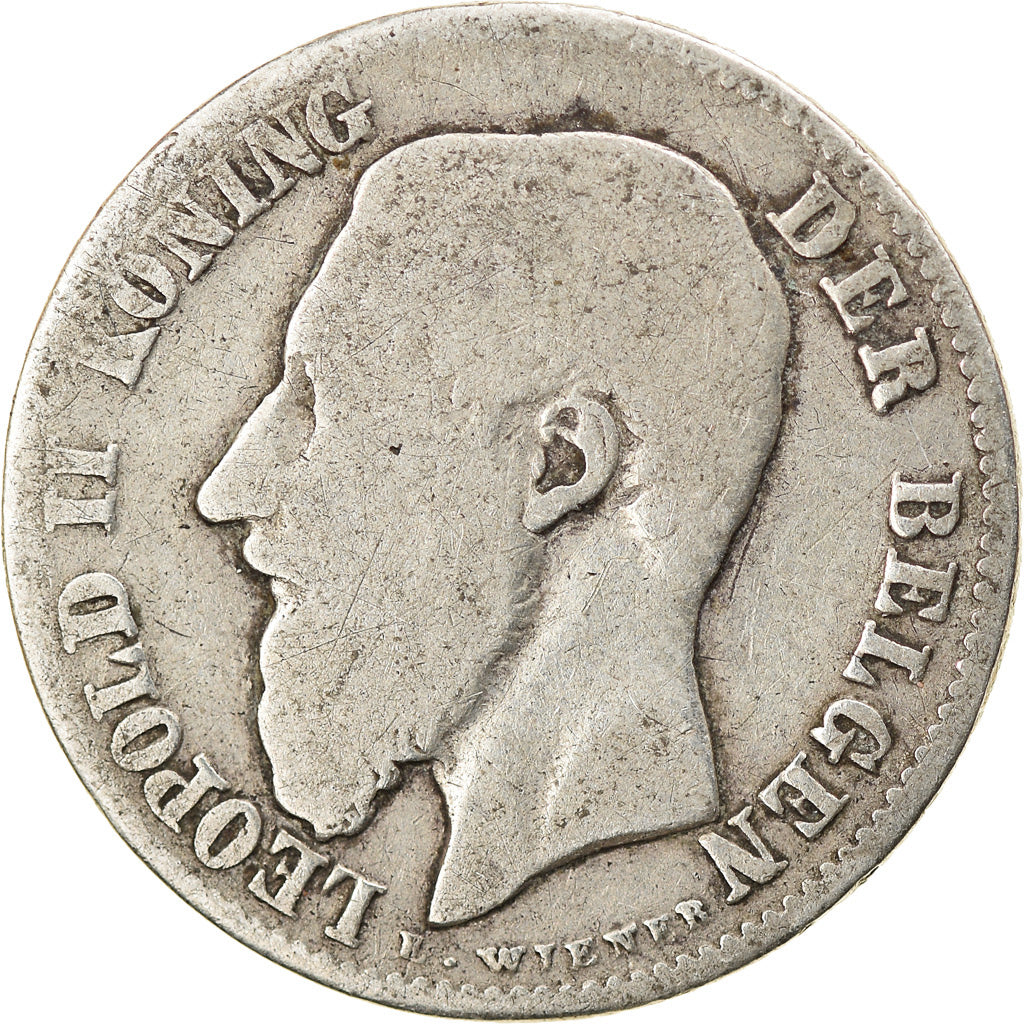 Coin, Belgium, Leopold II, 50 Centimes, 1899, VF(20-25), Silver, KM:27