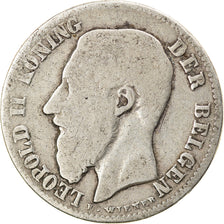 Coin, Belgium, Leopold II, 50 Centimes, 1899, VF(20-25), Silver, KM:27
