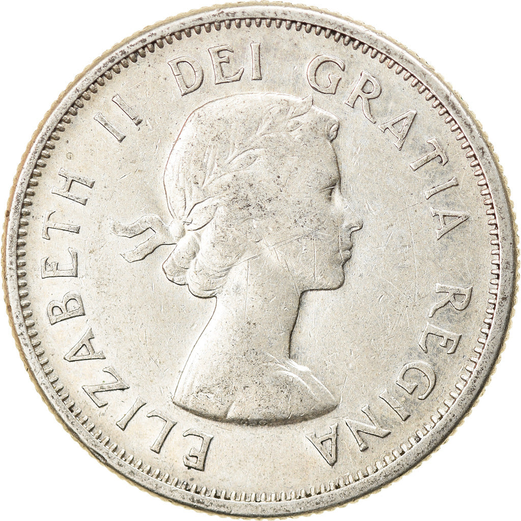 Coin, Canada, Elizabeth II, 25 Cents, 1957, Royal Canadian Mint, Ottawa