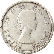 Coin, Canada, Elizabeth II, 25 Cents, 1955, Royal Canadian Mint, Ottawa