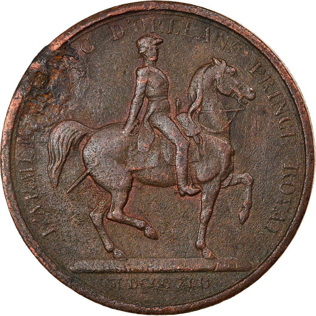 France, Medal, Louis Philippe Ier, l'Armée au Duc d'Orléans, 1842, Barre