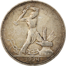 Moneta, Russia, 50 Kopeks, 1924, BB, Argento