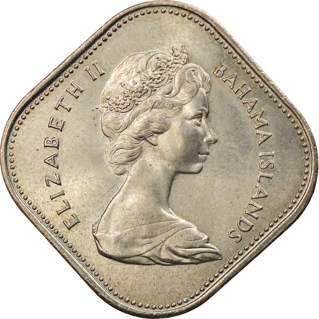 Moneta, Bahamas, Elizabeth II, 15 Cents, 1966, SPL-, Rame-nichel, KM:5