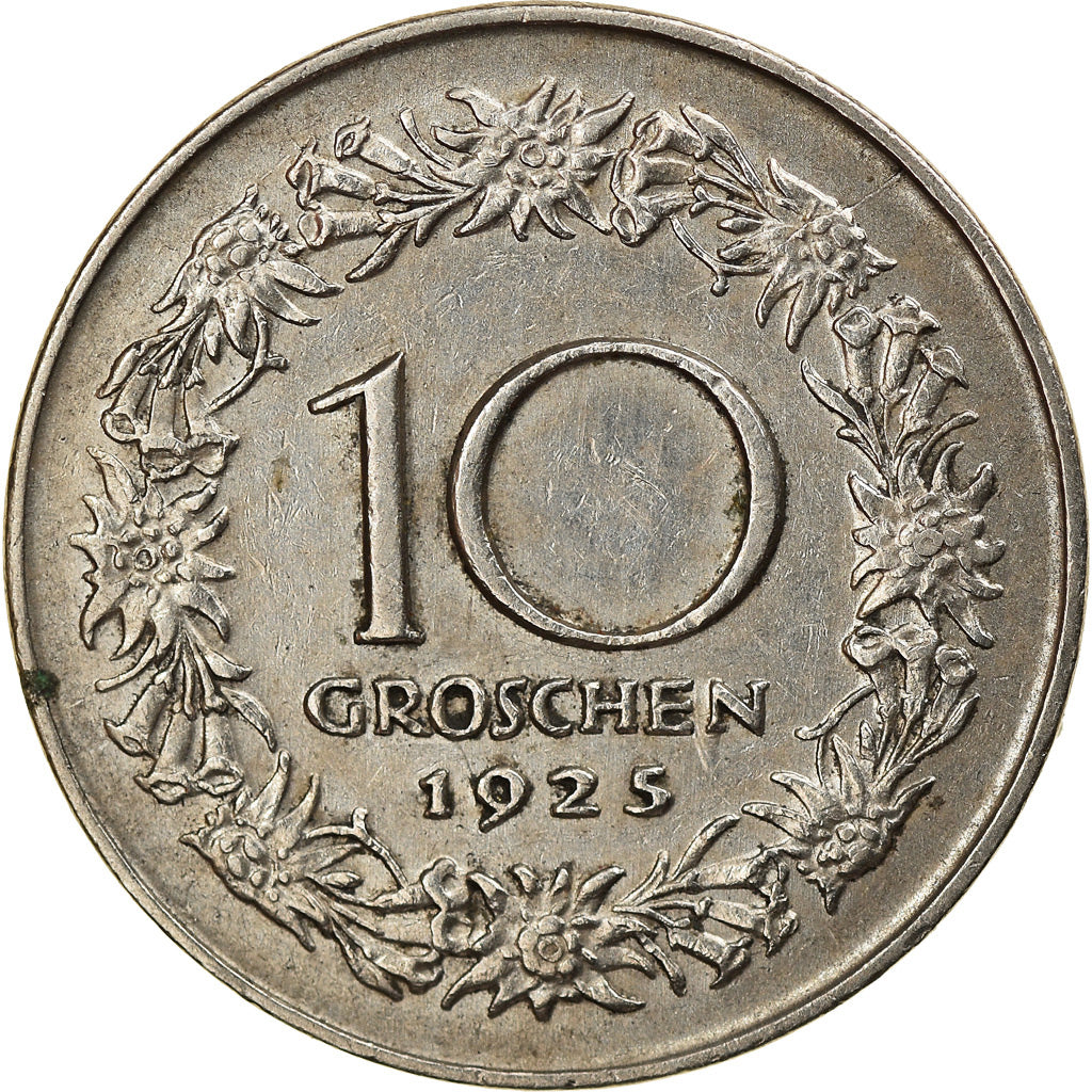 Coin, Austria, 10 Groschen, 1925, AU(50-53), Copper-nickel, KM:2838