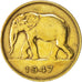 Belgian Congo, 5 Francs, 1947, AU(55-58), Brass, KM:29