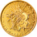 Moneda, Francia, 10 Francs, 1976, MBC, Golden brass, Gadoury:814
