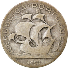 Coin, Portugal, 5 Escudos, 1933, VF(20-25), Silver, KM:581