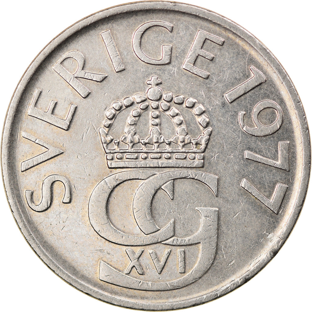 Münze, Schweden, Carl XVI Gustaf, 5 Kronor, 1977, SS, Copper-nickel, KM:853