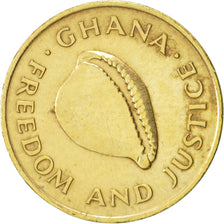 Ghana, Cedi, 1984, SS+, Brass, KM:25