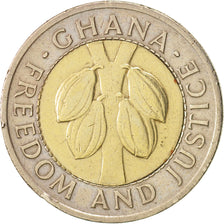 Ghana, 100 Cedis, 1991, MBC+, Bimetálico, KM:32
