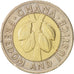 Ghana, 100 Cedis, 1991, AU(50-53), Bi-Metallic, KM:32