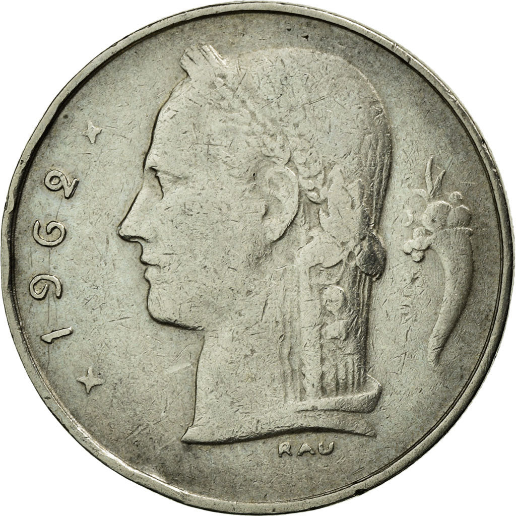 Monnaie, Belgique, Franc, 1962, TTB+, Copper-nickel, KM:143.1