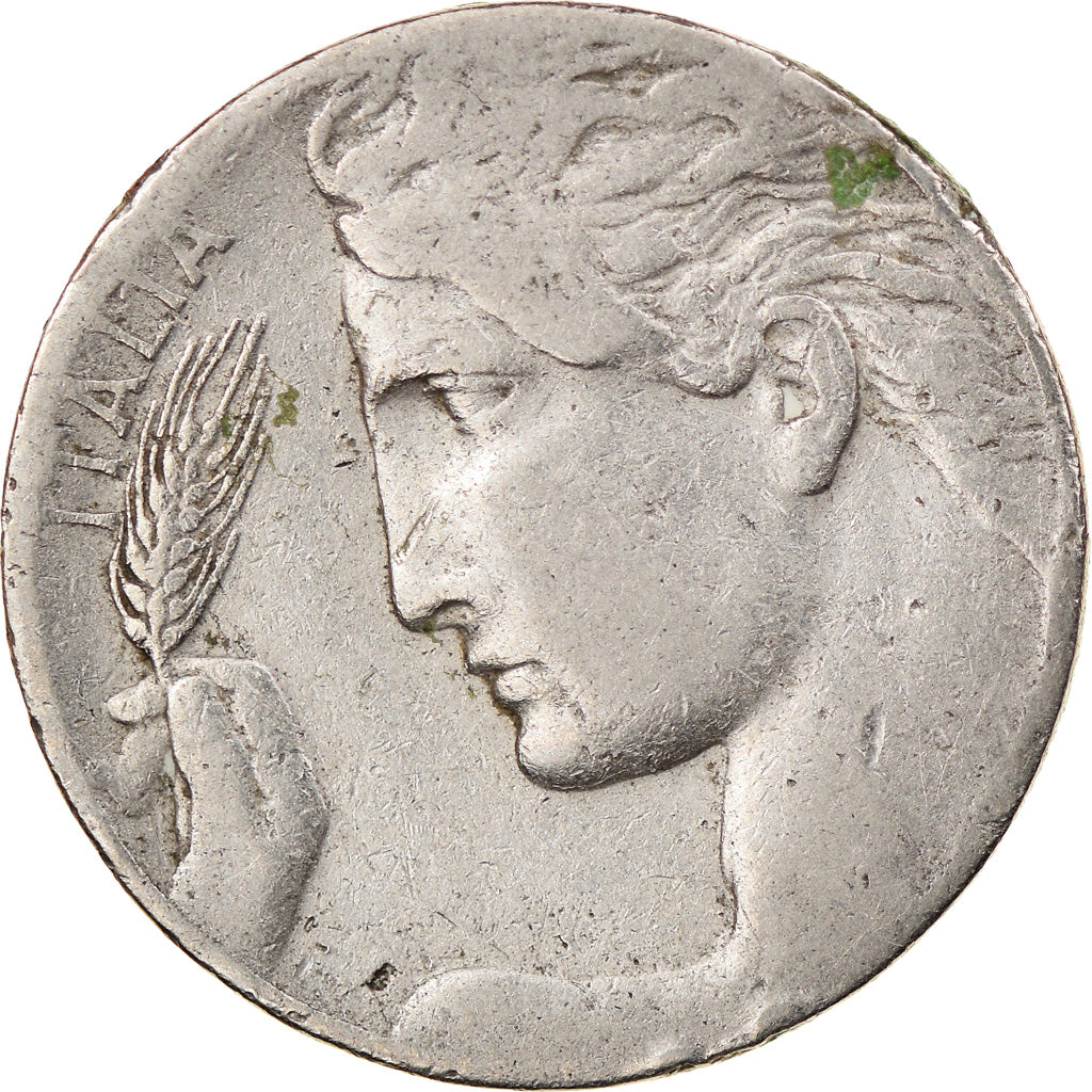 Moneda, Italia, Vittorio Emanuele III, 20 Centesimi, 1921, Rome, BC+, Níquel