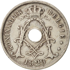 Belgium, 25 Centimes, 1929, AU(50-53), Copper-nickel, KM:68.1