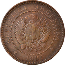 Moneta, Argentina, Centavo, 1884, BB, Bronzo, KM:32