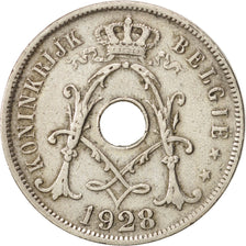 Belgium, 25 Centimes, 1928, AU(50-53), Copper-nickel, KM:68.1
