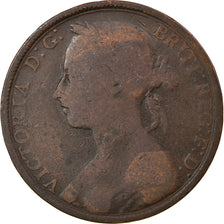 Coin, Great Britain, Victoria, Penny, 1892, F(12-15), Bronze, KM:755