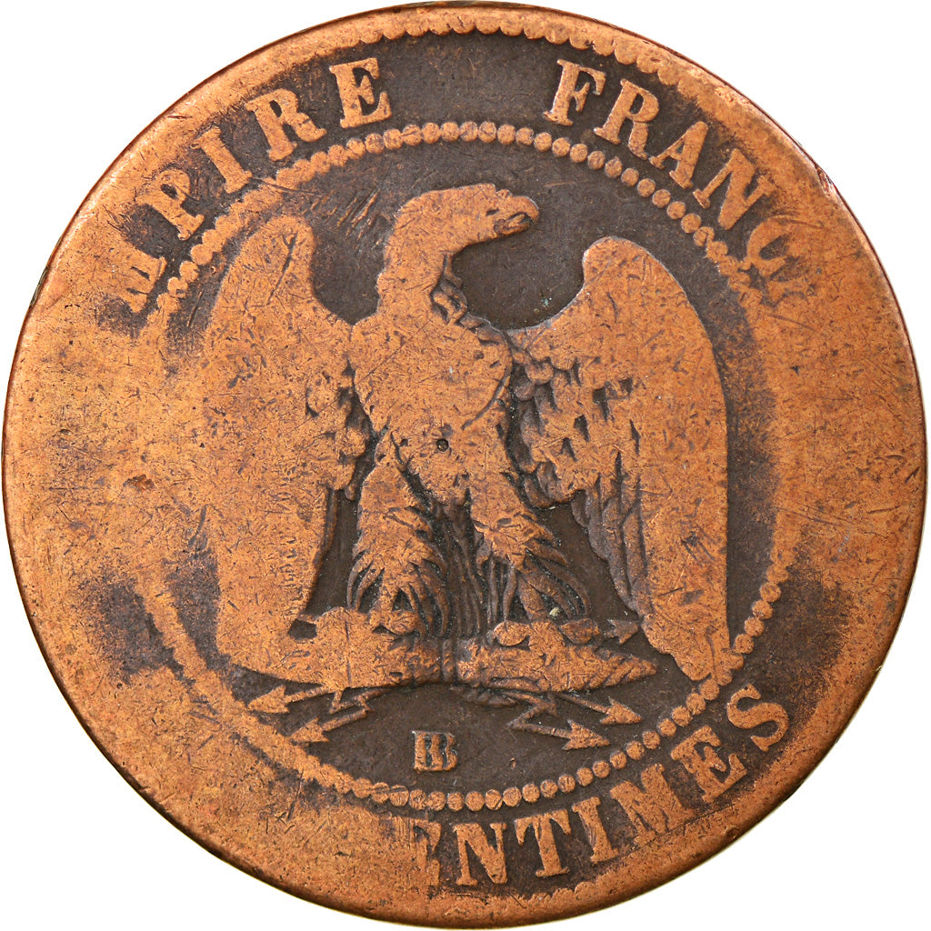 Münze, Frankreich, Napoleon III, Napoléon III, 10 Centimes, 1865, Strasbourg