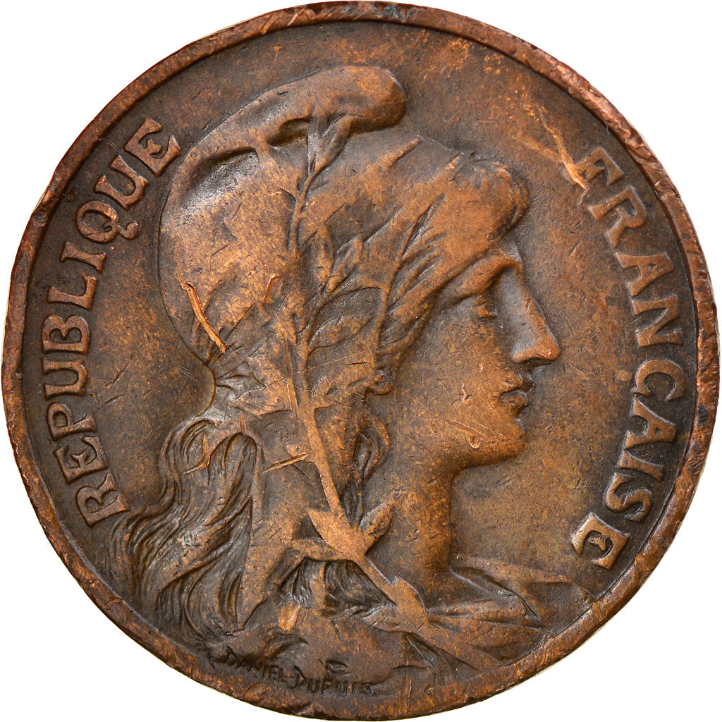Monnaie, France, Dupuis, 10 Centimes, 1908, Paris, TB+, Bronze, Gadoury:277
