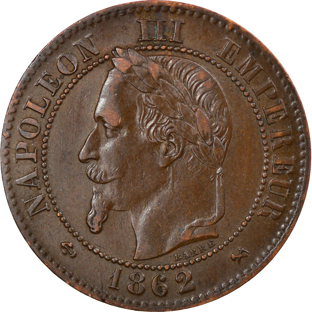 Moeda, França, Napoleon III, Napoléon III, 2 Centimes, 1862, Bordeaux