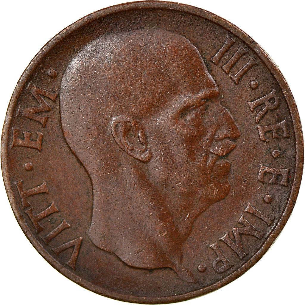 Coin, Italy, Vittorio Emanuele III, 5 Centesimi, 1938, Rome, AU(55-58), Bronze