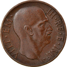 Coin, Italy, Vittorio Emanuele III, 5 Centesimi, 1938, Rome, AU(55-58), Bronze