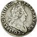Coin, France, Louis XIV, 5 Sols aux insignes, 5 Sols, 1/16 ECU, 1702, Nantes