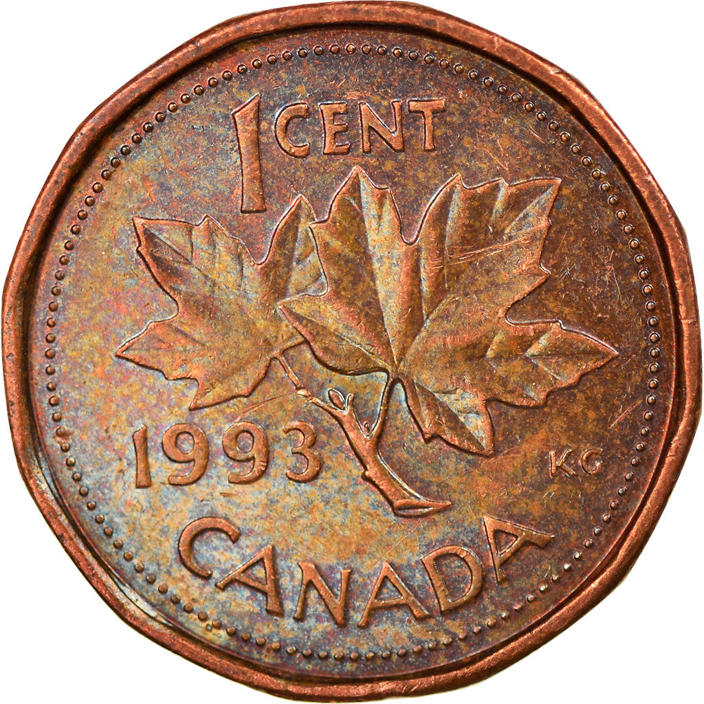 Coin, Canada, Elizabeth II, Cent, 1993, Royal Canadian Mint, Ottawa, EF(40-45)
