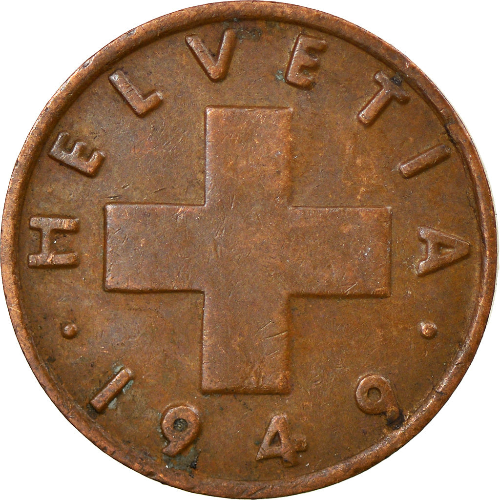 Monnaie, Suisse, Rappen, 1949, Bern, TB+, Zinc, KM:3a