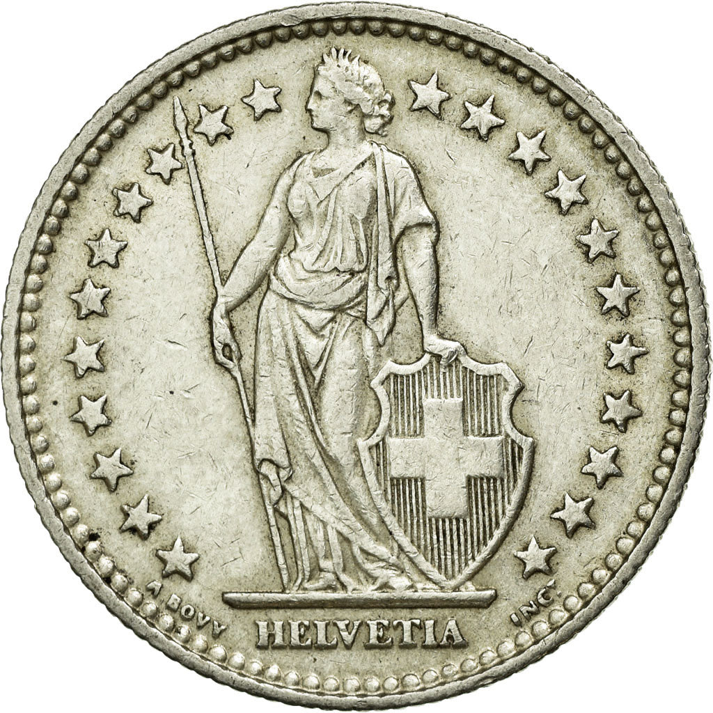 Coin, Switzerland, 2 Francs, 1940, Bern, AU(50-53), Silver, KM:21